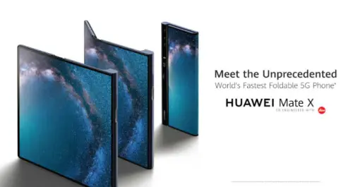 Huawei Mate X ufficiale: lo smartphone pieghevole del colosso cinese