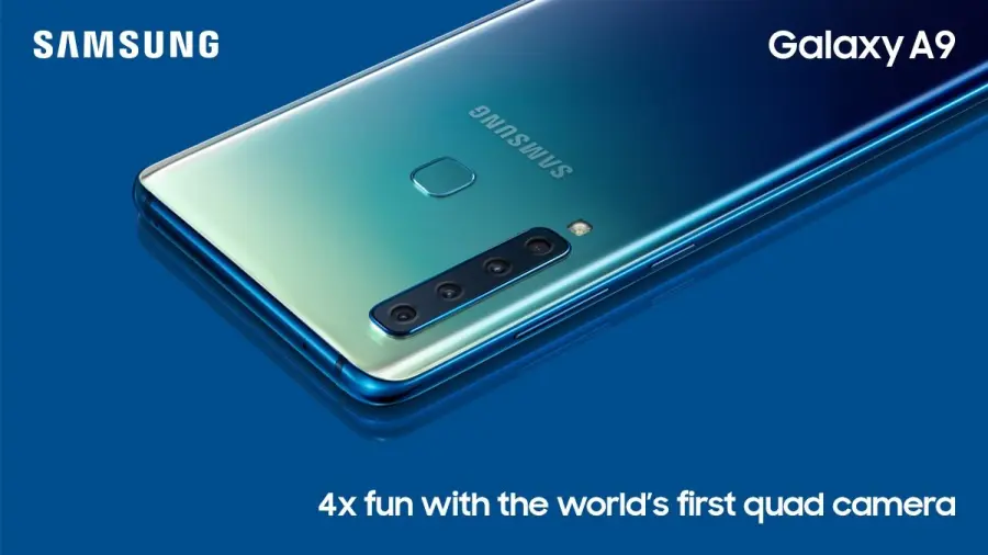 Samsung Galaxy A9 (2018) con quattro fotocamere